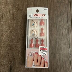 impress pedicure nails sandy shores